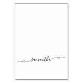 Cartes de nom d'invité avec signature en forme de  (Par défaut)