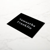Cartes de nom en police gras Black (Rotation)