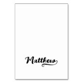 Cartes de nom et de lieu avec écriture Brush Scrip (Par défaut)
