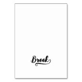 Cartes de nom et de lieu avec script Bold Brush K (Par défaut)