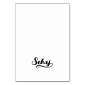 Cartes de nom et de lieu avec script Brush J Swash (Par défaut)