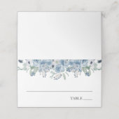 Cartes de nom et de table pour un thé nuptial flor (Extérieur déplié)