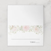 Cartes de nom Fleurs de bébé et Roses (Extérieur déplié)