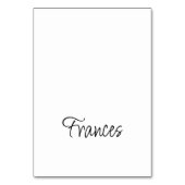 Cartes de nom individuel de lieu à l'écriture mode (Par défaut)