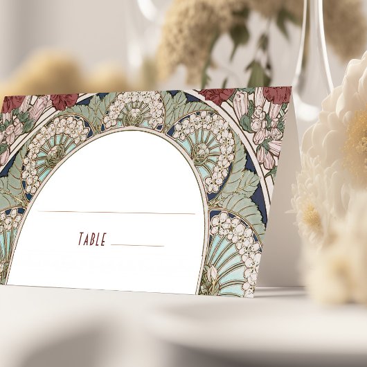 Cartes de nom Mariage Bourgogne Vintage