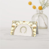 Cartes de nom Mariage Table Vintage Art Nouveau (Dos)