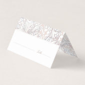 Cartes de nom Mariage Table Vintage Art Nouveau (Front)