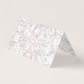 Cartes de nom Mariage Table Vintage Art Nouveau (Back)