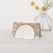 Cartes de nom Mariage Table Vintage Art Nouveau (Devant)