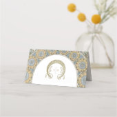 Cartes de nom Mariage Table Vintage Art Nouveau (Dos)