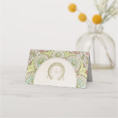 Cartes de nom Mariage Table Vintage Art Nouveau (Dos)