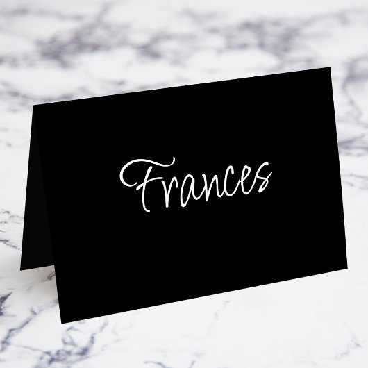 Cartes de nom personnalisées en écriture moderne B