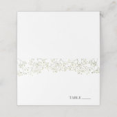 Cartes de nom Petit nuage de fleurs (Extérieur déplié)