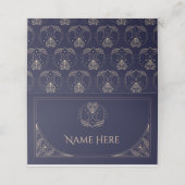 Cartes de nom pliées Mariage Tarot Moon Mystic (Extérieur déplié)