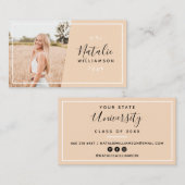 Cartes de nom pour la graduation de sable moderne (Devant / Derrière)