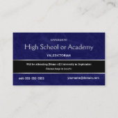 Cartes de nom pour le baccalauréat - 2010 (Dos)