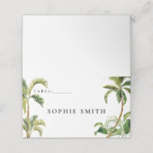 Cartes de nom Tropical Place Cards (Extérieur déplié)