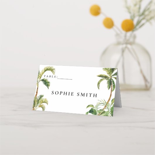 Cartes de nom Tropical Place Cards (Devant)