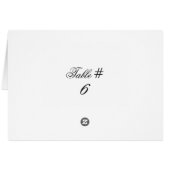 Cartes de nombre customisées par pendentif de (Dos Horizontal)