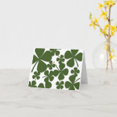 Cartes de note à quatre feuilles (Fleur jaune)