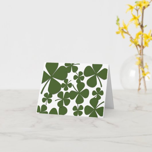 Cartes de note à quatre feuilles (Fleur jaune)