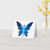 Cartes de note bleues de Faery (enveloppes (Fleur jaune)