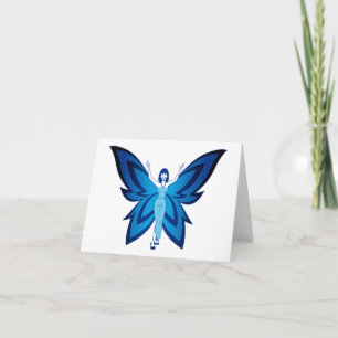 Cartes de note bleues de Faery (enveloppes