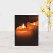 Cartes de note - bougies (Fleur jaune)