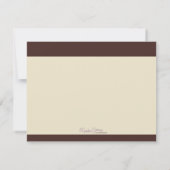 Cartes de note Brown et crèmes de tasse de café (Dos)