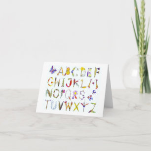 Cartes de note d'alphabet