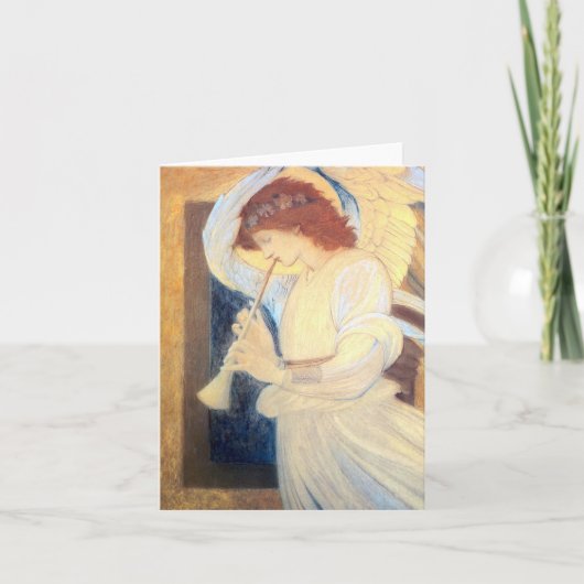 Cartes de note d'ange de Noël - Edward Burne-Jones (Devant)