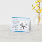 Cartes de note de chanson d'oiseau (Fleur jaune)