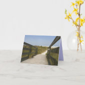 Cartes de note de chemin de plage (Fleur jaune)