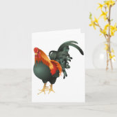 Cartes de note de coq (Fleur jaune)