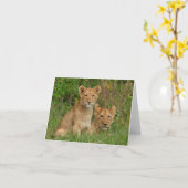 Cartes de note de CUB de lion (Fleur jaune)