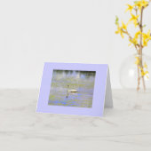 Cartes de note de cygne de trompettiste (Fleur jaune)