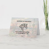 CARTES DE NOTE DE FLORAISON DE DÉSERT (Dos)