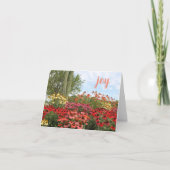 Cartes de note de floraison de joie (Devant)