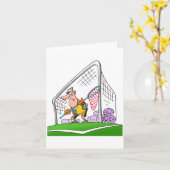 Cartes de note de gardien de but de bande dessinée (Fleur jaune)