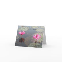 Cartes de note de jardin de Lotus