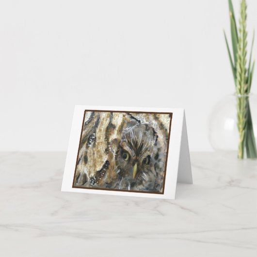 Cartes de note de la Chouette (Devant)