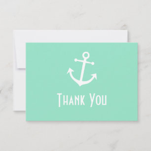 Cartes de note de Merci d'Ancre de bateau
