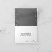 Cartes de note de Merci de mariage de flocon de (Intérieur)