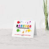 Cartes de note de Merci de peinture d'art (Dos)