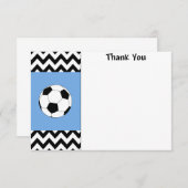 Cartes de note de Merci du football (Devant / Derrière)