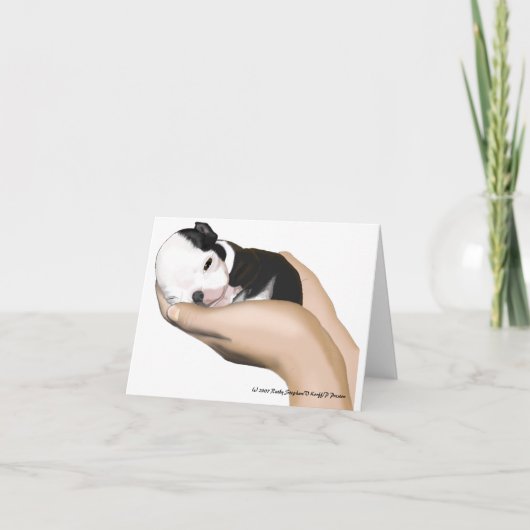 Cartes de note de mitre de bébé (Devant)