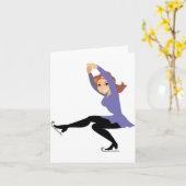 Cartes de note de patinage artistique (Fleur jaune)