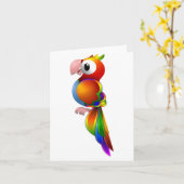 Cartes de note de perroquet (Fleur jaune)