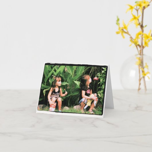 Cartes de note de photo (Fleur jaune)
