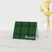 Cartes de note de plaid de tartan de clan de (Fleur jaune)